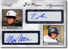 Tim Alderson * Nick Noonan * Autograph Rookie WHITE Auto 1/1