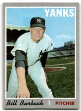 1970 Topps Bill Burbach New York Yankees #167