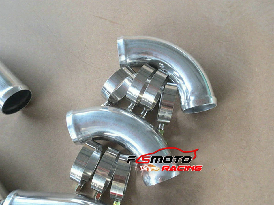 Mangueira 2,25" 57MM 12PCS ALUMÍNIO TURBO INTERCOOLER TUBULAÇÃO + COTOVELO AZUL UNIVERSAL - Imagem 4 de 4