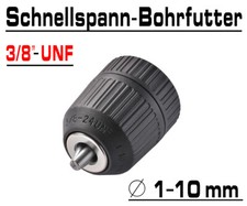 Schnellspannbohrfutter Für Akkuschrauber 3/8" Aufnahme / Bohrer Gr. Ø 1,0 - 10mm