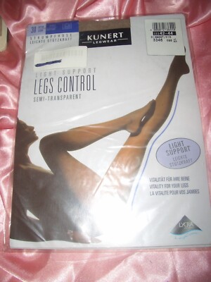 KUNERT Legs Control Stützstrumpfhose Gr. 42-44 diamant semi-transparent OVP