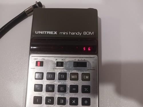Unitrex Mini Handy 80M Digital Calculator W/ Case - Made In Japan - Picture 5 of 9