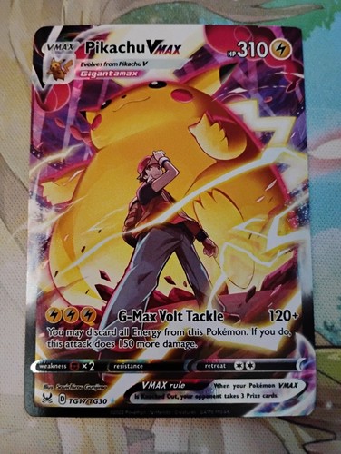 Pikachu VMAX TG17/TG30 Swsh11: Lost Origin Trainer Gallery Holo - Picture 1 of 20