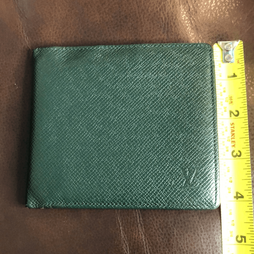 Billetera plegable vintage de cuero taiga verde LOUIS VUITTON MI0917 - Imagen 14 de 16