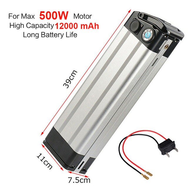 48V 13Ah FISH Liion Lithium EBike Battery Kit For 350W 500W Electric