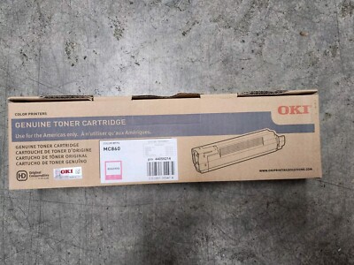 New! Oki 44059214 Genuine MC860 Magenta Toner Cartridges /SEALED BOX