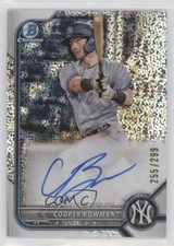 2022 Chrome Prospect Speckle Refractor 255/299 Cooper Bowman #CPA-CB Auto 16mf
