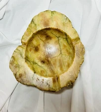 Vintage Carved marble Slice Ashtray