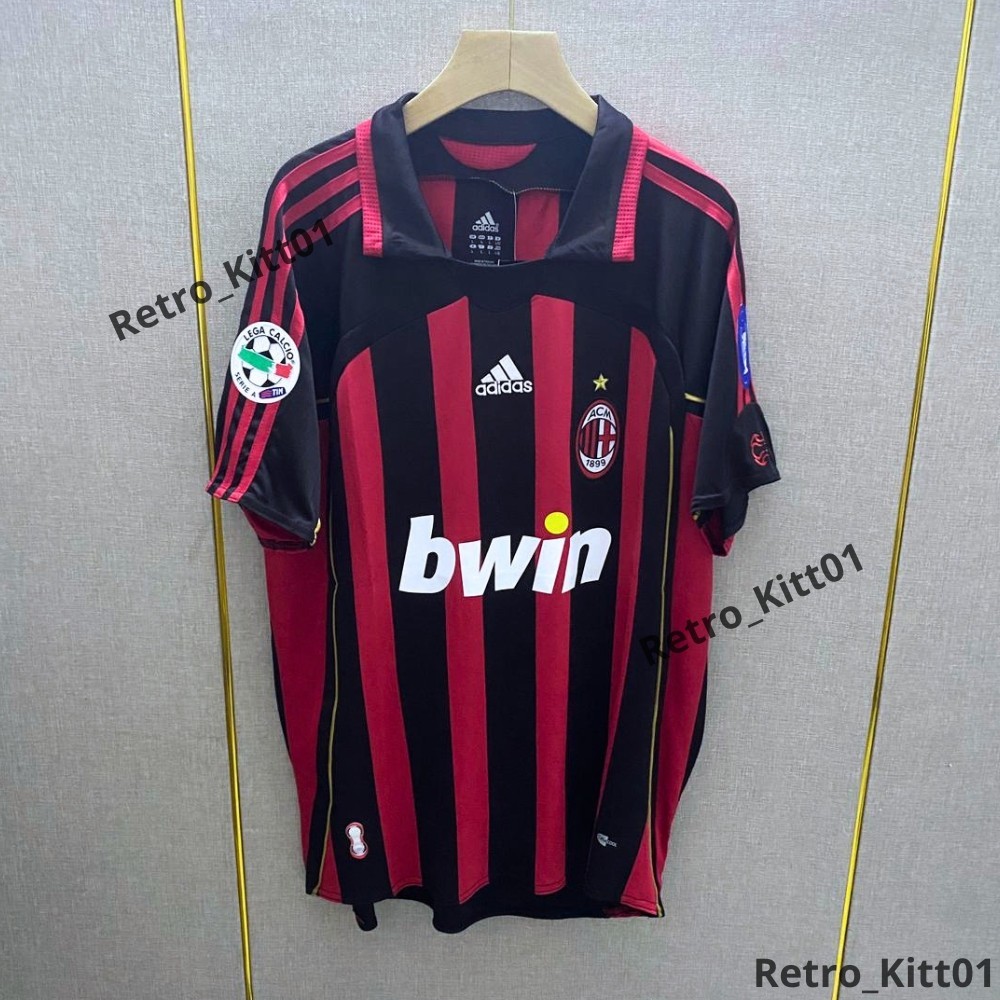 MALDINI #3 AC Milan Jersey 2006/2007 Short Sleeve Retro Shirt XL