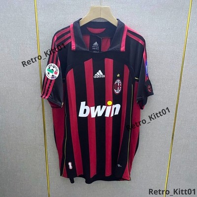 MALDINI #3 AC Milan Jersey 2006/2007 Short Sleeve Retro Shirt XL
