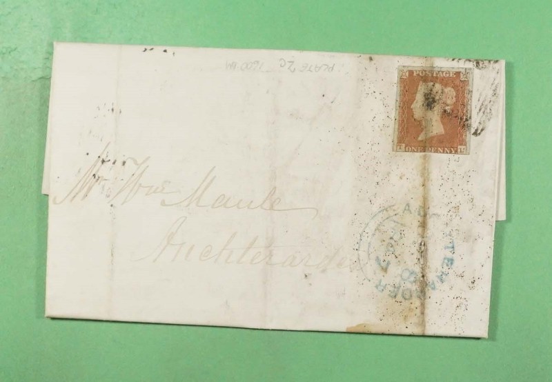 DR WHO 1847 GB F/L IMPERF LEITH SCOTLAND TOBACCO ADVERTISING R52516