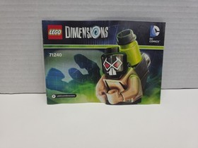 LEGO Dimensions |  Bane Fun Pack | 71240 COMPLETE With Manual