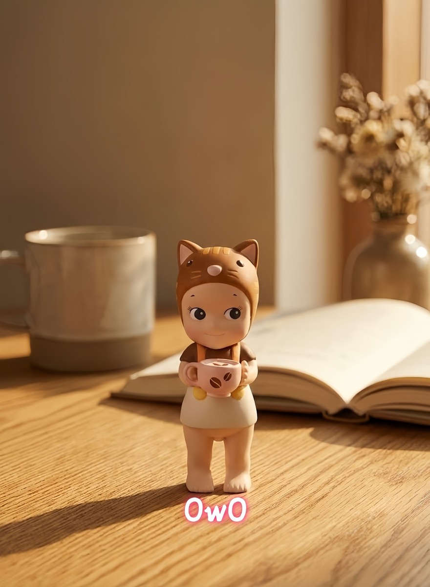 Sonny Angel Enjoy the Moment Relaxing Moment Cat Figure Coffee