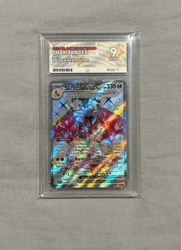 Pokemon Charizard EX TCG SVP 074 Paldean Fates Black Star Promo Ace 9