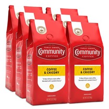 Community Coffee and Chicory 72 Ounces Ground Coffee Medium Dark Roast Pack of 6 2.24 per pound