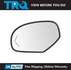 TRQ Mirror Glass w/ Backing Plate Heated Driver Side for Cadillac Chevy GMC SUV