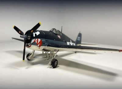 1/72 F6f-3/5 Hellcat Build Finished Aircraft Model