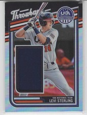 2026 Levi Sterling 2026 Panini Stars & Stripes Prizm Throwback Materials TM-LS