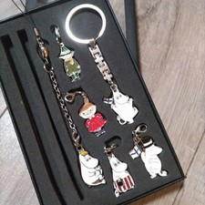 Moomin Character Metal Strap Set 6 Colorful Charms Anime Design