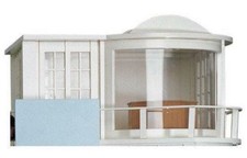 Dolls House Malibu Sun Lounge Modern Art Deco Kit Unpainted Flat Pack 1:12 Scale
