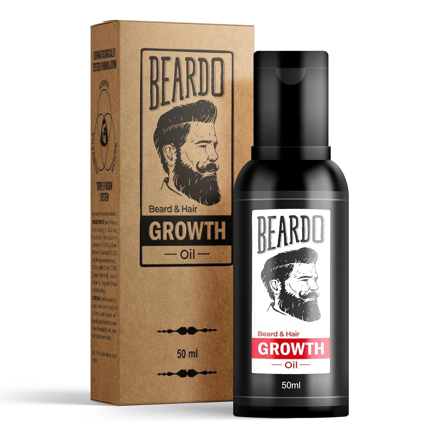 Beardo Beard and Hair Growth Oil - 50 ml for faster beard growth Natural Actives
