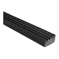 Trim-Lok X103ht-25 Rubber Seal, Ribbed, .063"W X 25 Ft.