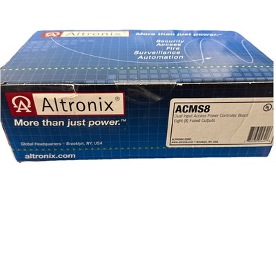 Altronix ACMS8 Dual Input Access Power Controller Board Eight Fused Outputs 