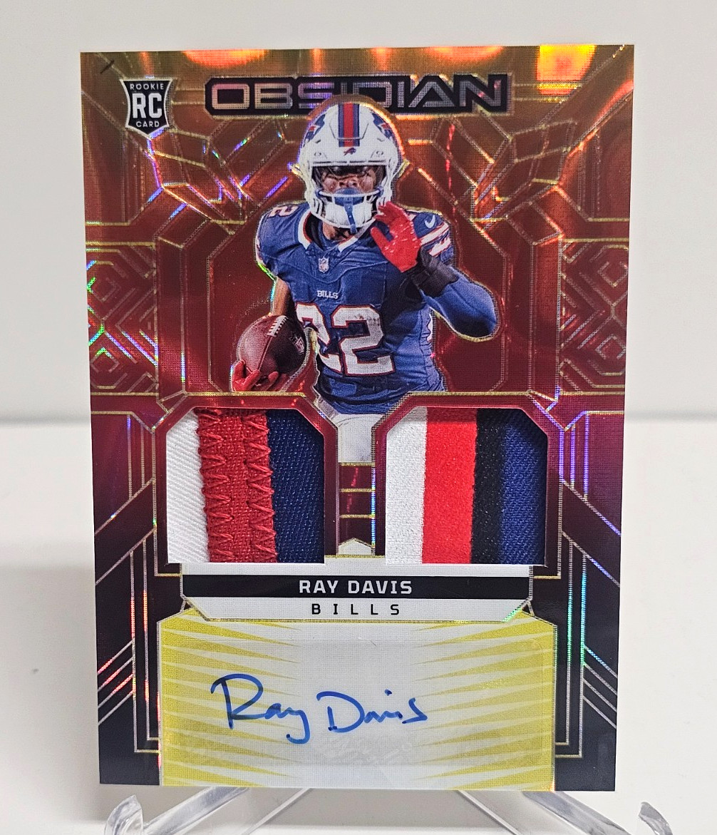 Ray Davis Panini Obsidian Rookie Materials Ink #RMIRDS Molten Fotl