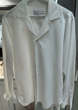 Orlebar Brown Giles Men  s Shirt Waffle Fabric Cotton Fitted Shirt XL Awesome