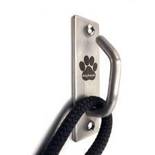 Canine Hitch- Secure Dog Leash Parking Mounted Indoor   Outdoor Wall Hook - T...