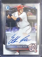 2025 Bowman Draft Chrome Ethan Petry 1st Bowman Auto Nationals