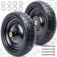 13 Inch Flat Free Tire - 13'' Tire for Garden Cart Replacement Wheels, Wheelb...