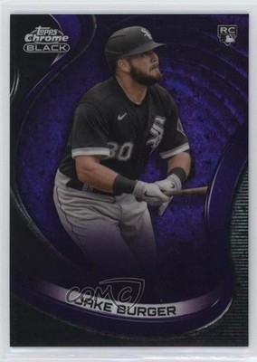 2022 Chrome Black Purple Mini-Diamond Refractor 41/150 Jake Burger Rookie RC v9t