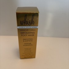 Whish Exfoliating Foot Mask Full Size 2.5oz Coconut Milk And Verbena NIB Sealed