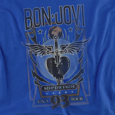 Bon Jovi Keep The Faith T-Shirt S-4XL, Royal | eBay UK