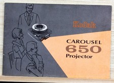 KODAK CAROUSEL 650 Slide Projector Owner's Manual Instruction Book Booklet