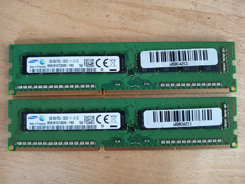 2x  SERVER RAM MODUL SAMSUNG M391B1G73QH0-YK0 8GB DDR3 1600MHz