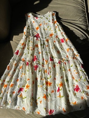 Girls  Sz 8 Aletta Floral Tiered Dress 