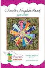 Dresden Neighborhood Mini Quilt Pattern by Persimon Dreams