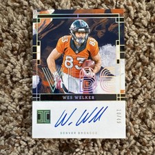 2024 Panini Impeccable Vibes Signatures Wes Welker #VS-WWR Silver /49 Broncos