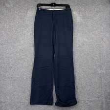 Banana Republic Pants Womens 2 Blue Slim Dress Pants Cuffed Stretch Flat Front