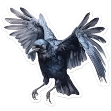 Raven Crow  - Vinyl Decal Sticker - Car Window Laptop - ebn9861