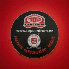 TOP CENTRUM PARTNER HC 🏒 Hockey 🐎 CLUB IPB POJISTOVNA PARDUBICE PUCK Made-🇨🇿