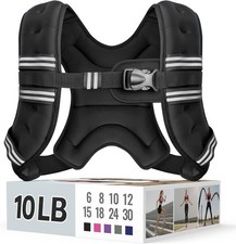 30 lb Weighted Vest for Endurance Training Running Unisex Men Women Black New