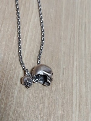 01ss number nine jamhomemade double skull necklace Silver925 | eBay