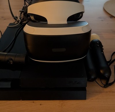 PlayStation 4 VR -Set - PS4 Konsole, VR-Headset, 4 Controller, Kamera & 5 Spiele