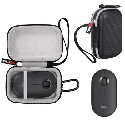 FBLFOBELI Travel Case for Logitech Pebble M350 M355 i345 Wireless Mouse, Shockpr
