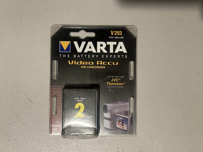 VARTA The Battery Experts Video Accu für Camcorder V293 7.2 700mAh Brandneu