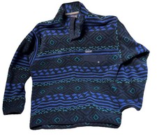 Vintage Rare Patagonia Synchilla Fleece Pullover Geometric Pattern Men  s Size L