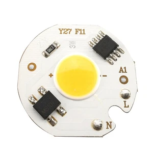 (Warm)10PCS AC220V 3W Integrated Chip COB Beads Smart IC Bulb Lamp Light ZS